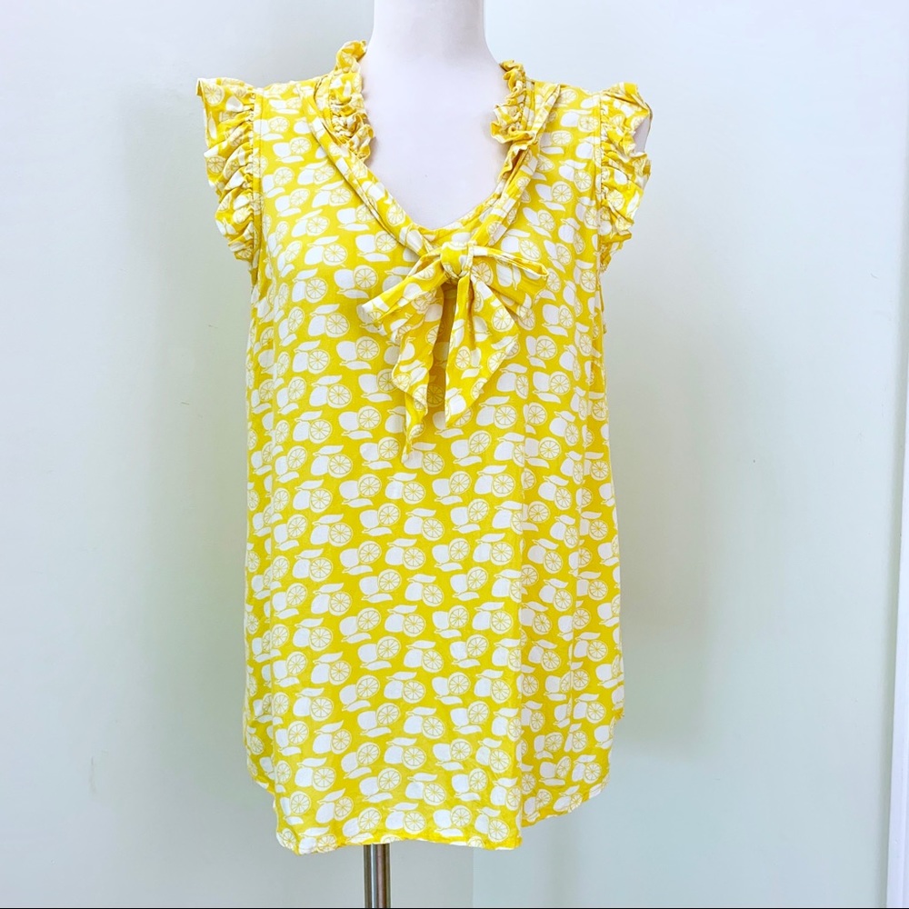 Rayon citrus blouse